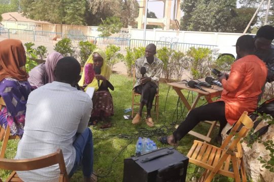 Enregistrement de tous à la fada à la place château I de Niamey