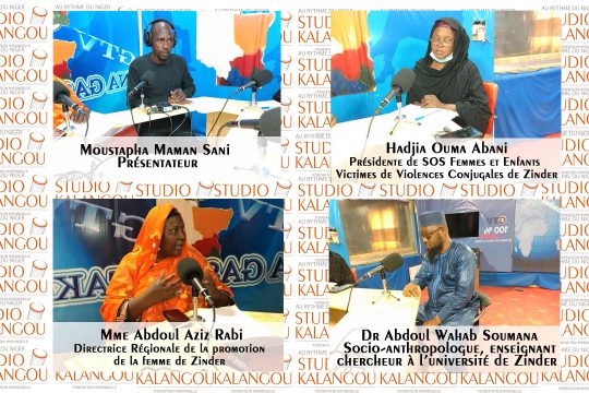 Les invités au forum du jour sur le plateau de Gaskia TV de Zinder