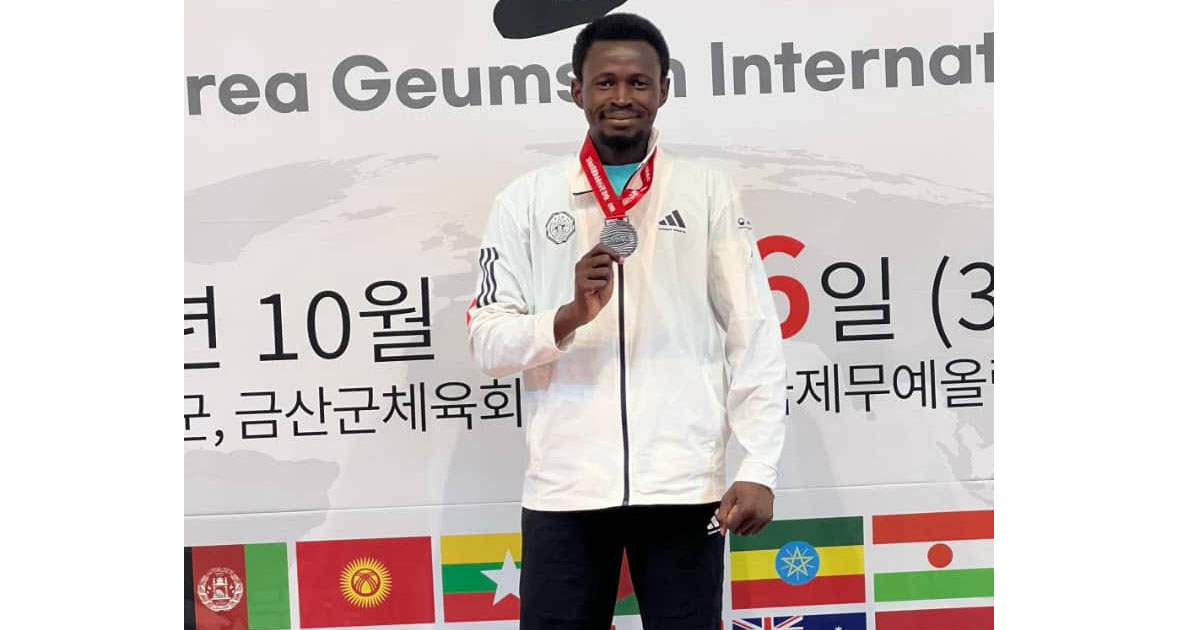 🥋 Ahmadou Boubacar, médaillé d’argent en Corée du Sud